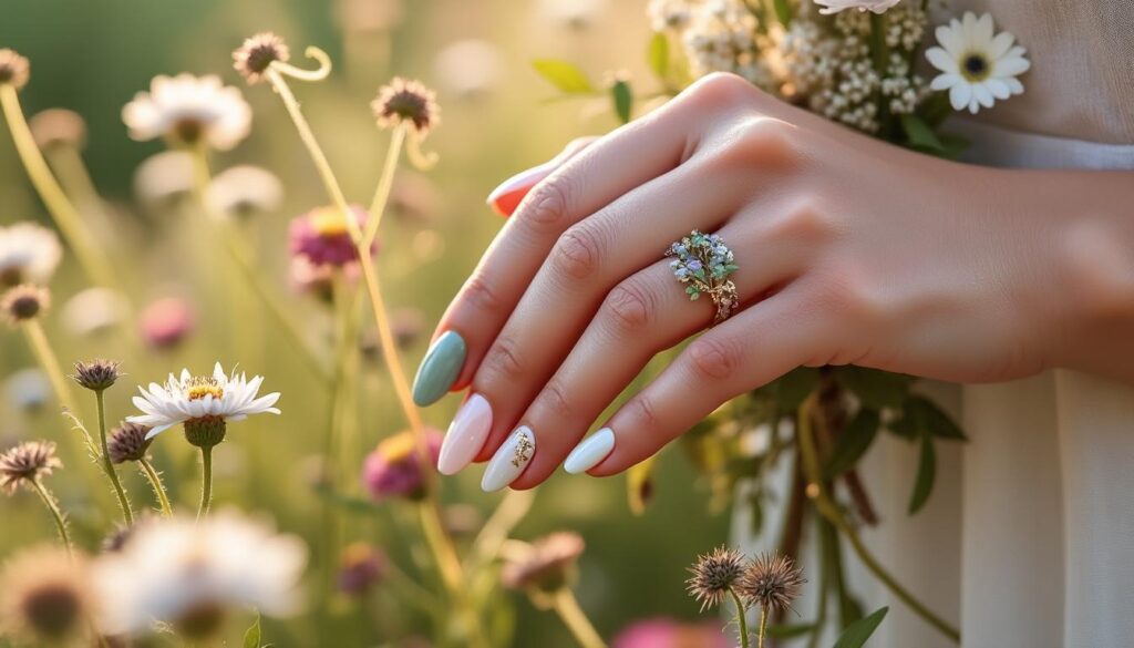 découvrez des idées naturelles et tendances pour des ongles mariage champêtre en 2026, alliant élégance et fraîcheur pour un jour exceptionnel.