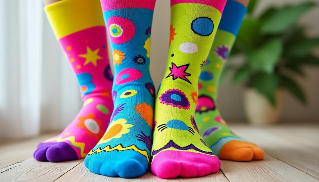 découvrez nos chaussettes moches originales aux couleurs vives et motifs amusants, pour ajouter une touche tendance et décalée à votre style.