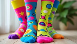 découvrez nos chaussettes moches originales aux couleurs vives et motifs amusants, pour ajouter une touche tendance et décalée à votre style.