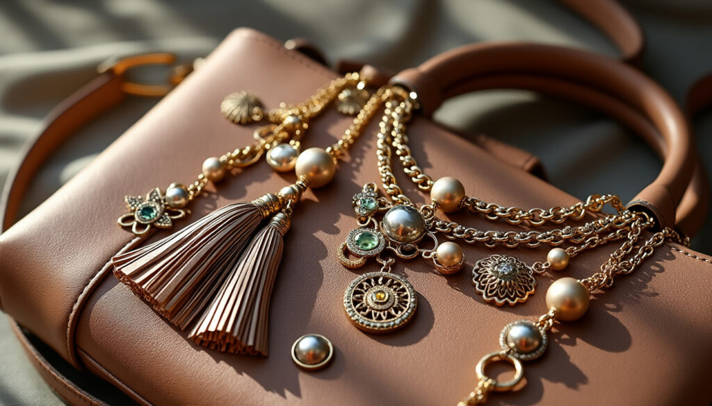 découvrez nos bijoux de sacs tendance, des accessoires élégants parfaits pour personnaliser et sublimer votre sac avec style et originalité.