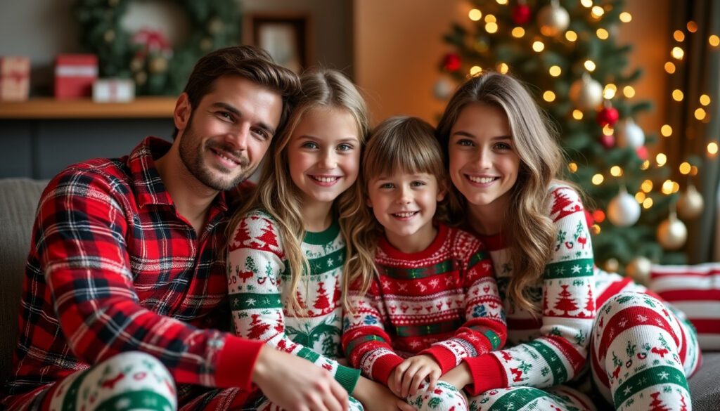 découvrez nos pyjamas de noël pour toute la famille : des ensembles assortis alliant confort et style pour des fêtes chaleureuses et inoubliables.