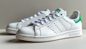 découvrez les baskets stan smith en cuir blanc, des chaussures iconiques adidas alliant style et confort à prix abordable. parfaites pour un look tendance et décontracté.