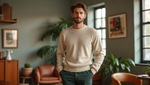 adoptez le pull vintage pour homme : un style rétro plein de caractère, associé à un confort tendance pour toutes vos tenues.